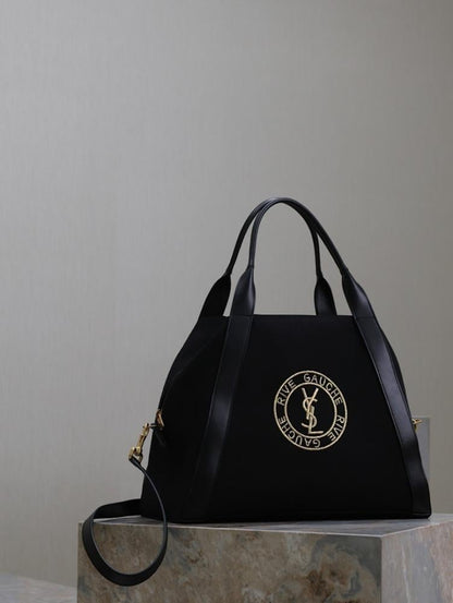Elegant Embroidered Leather Top Handle Bag – Special Edition