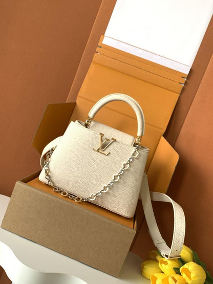 Leather Top Handle Bag