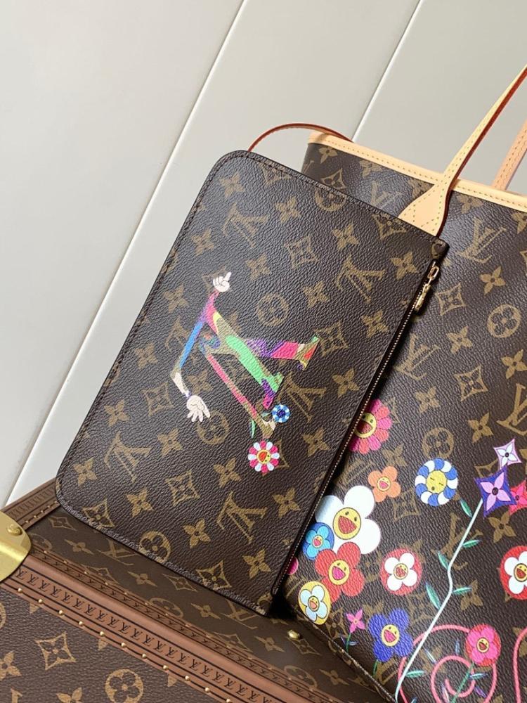 Neverfull Monogram Calfskin Crossbody Bag