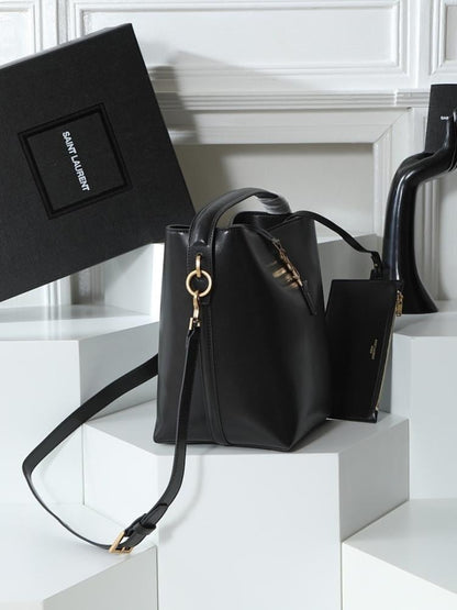 Luxury Refined Calfskin Bucket Bag