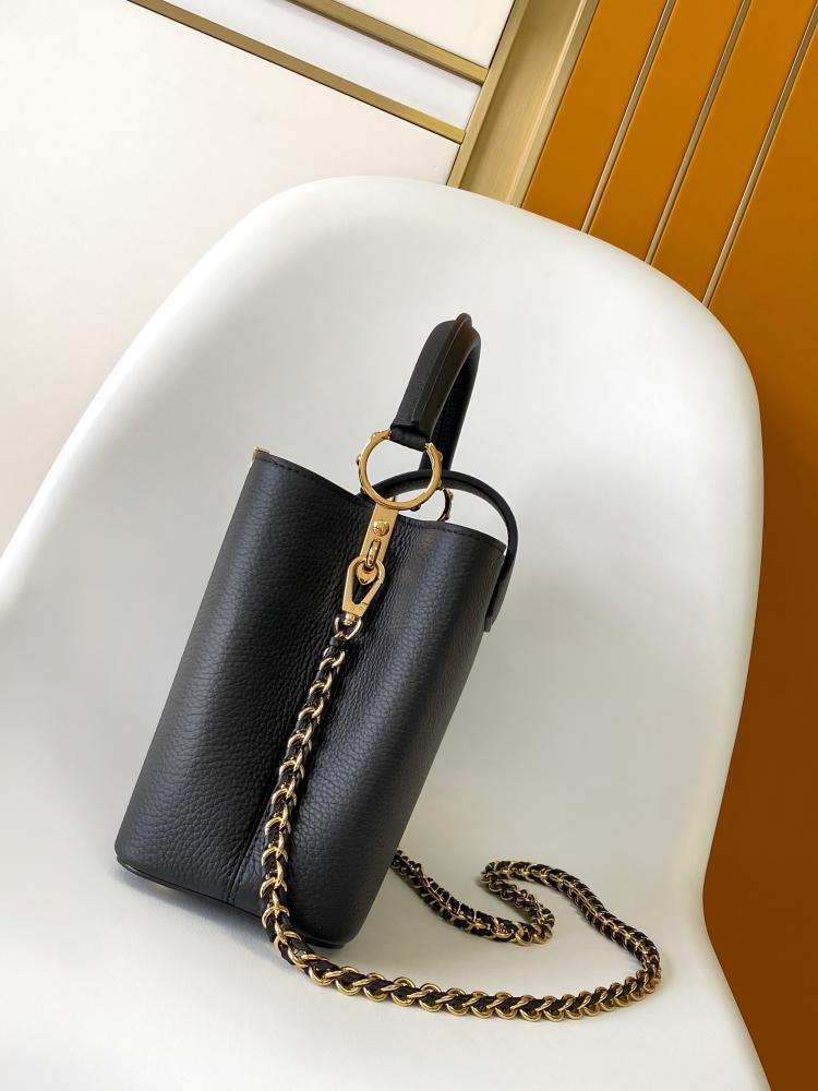 Monogram Leather Shoulder Bag