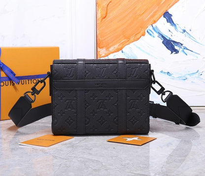 Italian-Inspired Luxury Studded Canvas Shoulder Bag