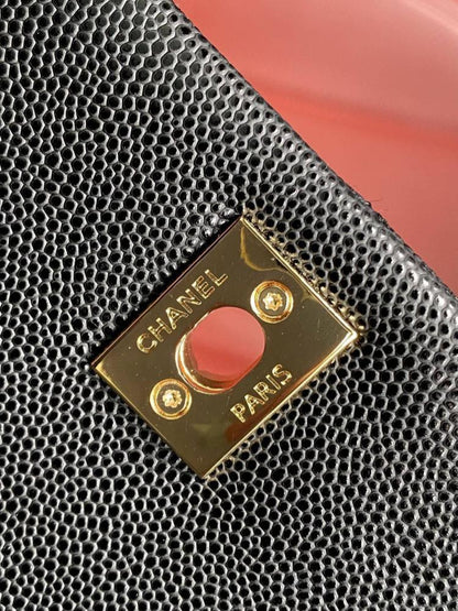 Elegant Leather Top Handle Bag