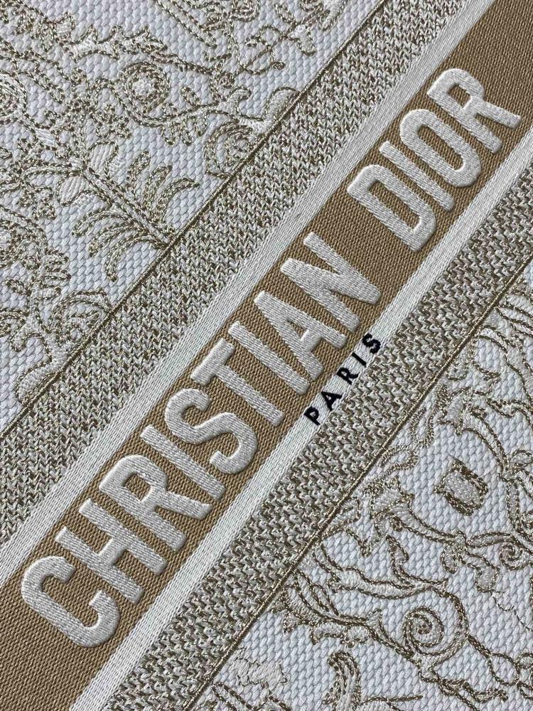 Gold Embroidered Tote Bag