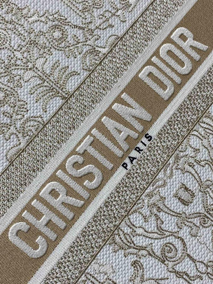 Gold Embroidered Tote Bag