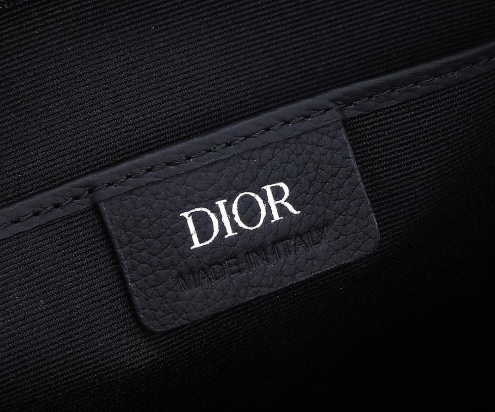 Modern Luxury Black Printed Calfskin Shoulder Bag