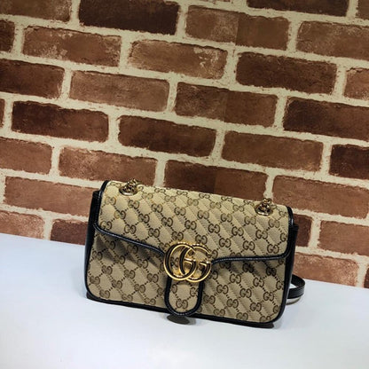Gold Leather Shoulder Bag