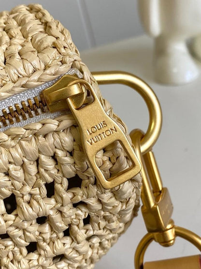 Luxury Elegant Woven Raffia Top Handle Bag – Special Edition
