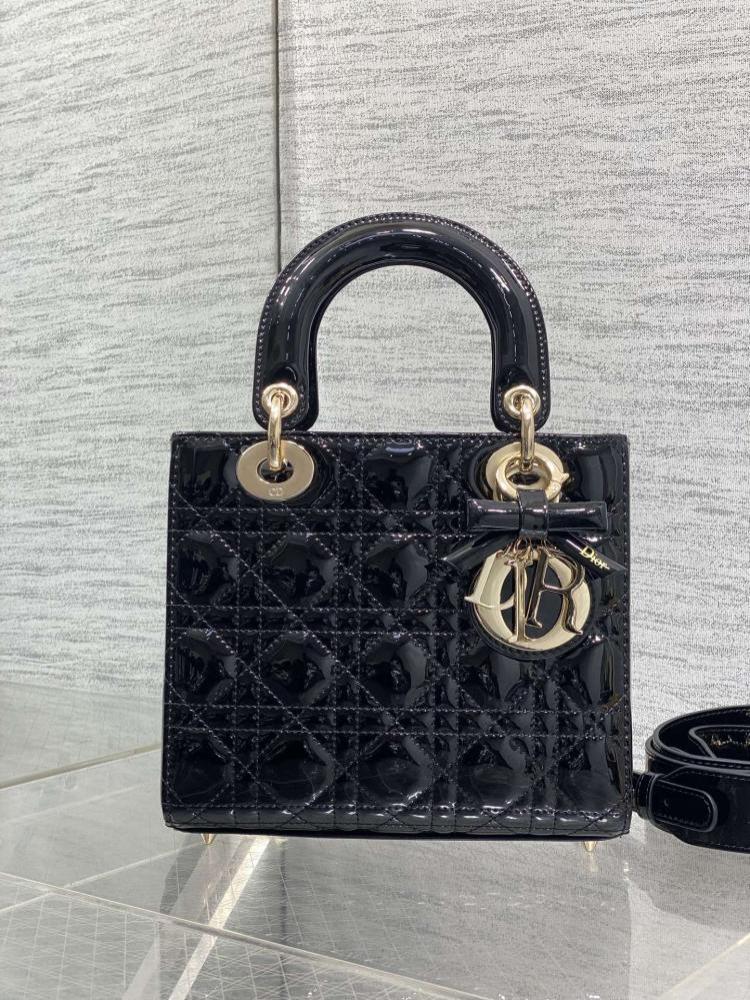 Lady My ABC Bag in Black Cannage Patent
