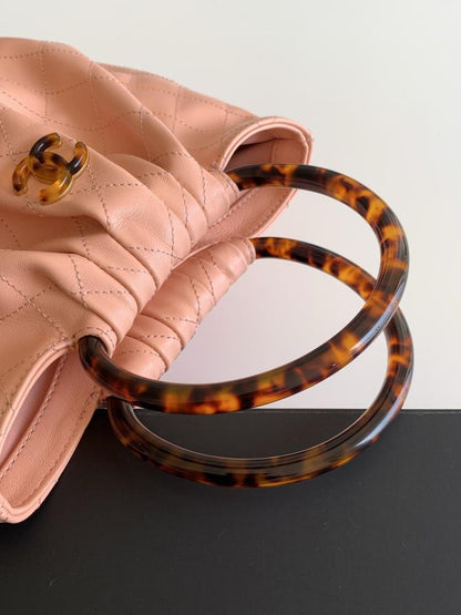 Suede Top Handle Bag