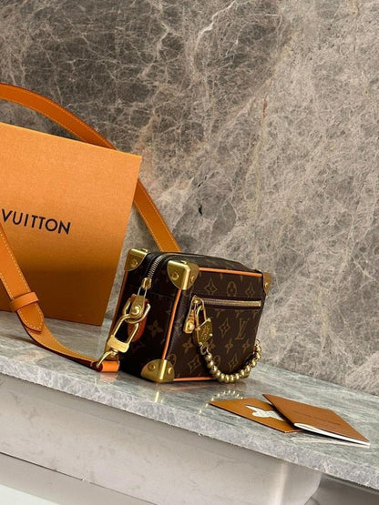 Modern Monogram Leather Top Handle Bag – Limited Edition