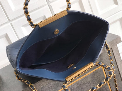 Lambskin Top Handle Bag