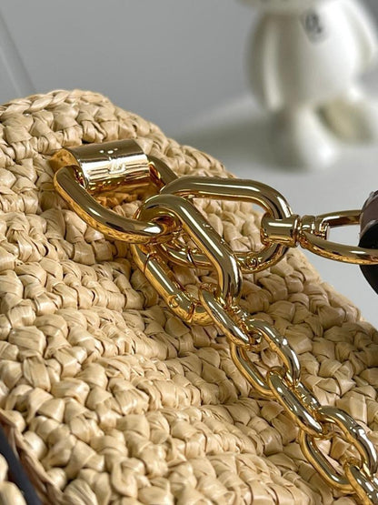 Classic Premium Woven Raffia Shoulder Bag