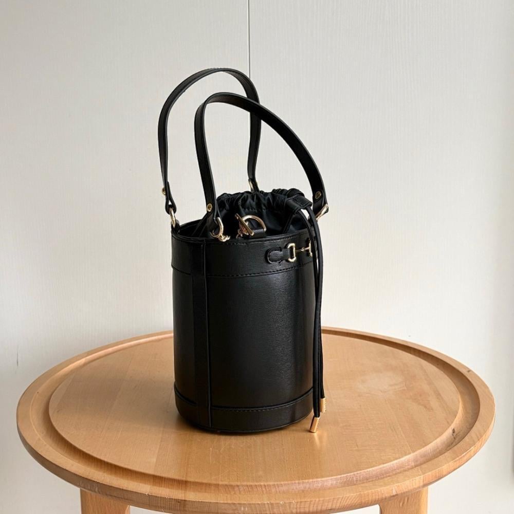 Horsebit 1955 Brown Leather Bucket Bag
