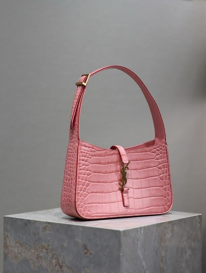 Luxury Pink Leather Shoulder Bag – Special Edition
