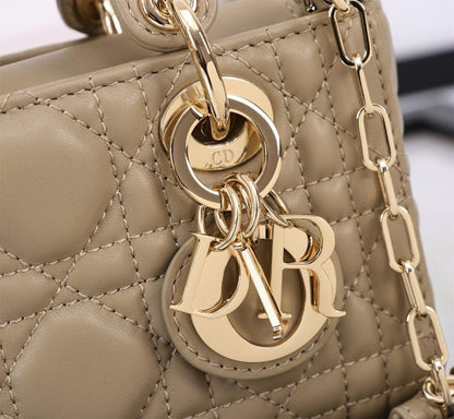 Alma Gold Lambskin Crossbody Bag