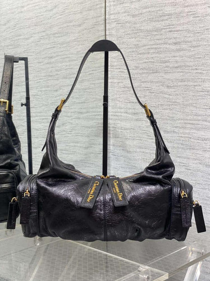 Classic Brown Calfskin Top Handle Bag
