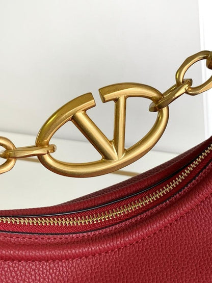 Elegant Stylish Gold Lambskin Shoulder Bag
