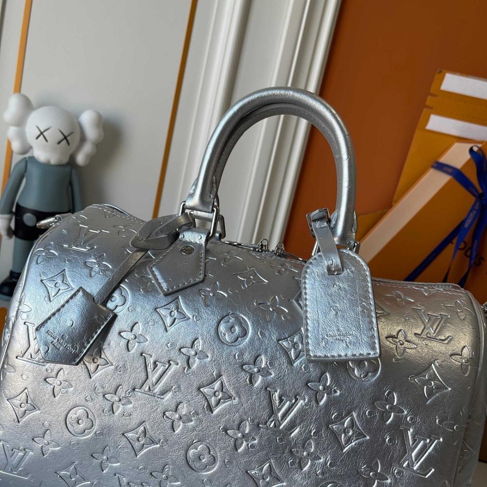 Speedy Bandouliere Monogram Calfskin Top Handle Bag