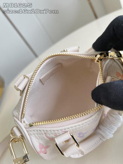 Speedy Leather Top Handle Bag