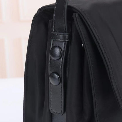Elegant Refined Quilted Nylon Shoulder Bag