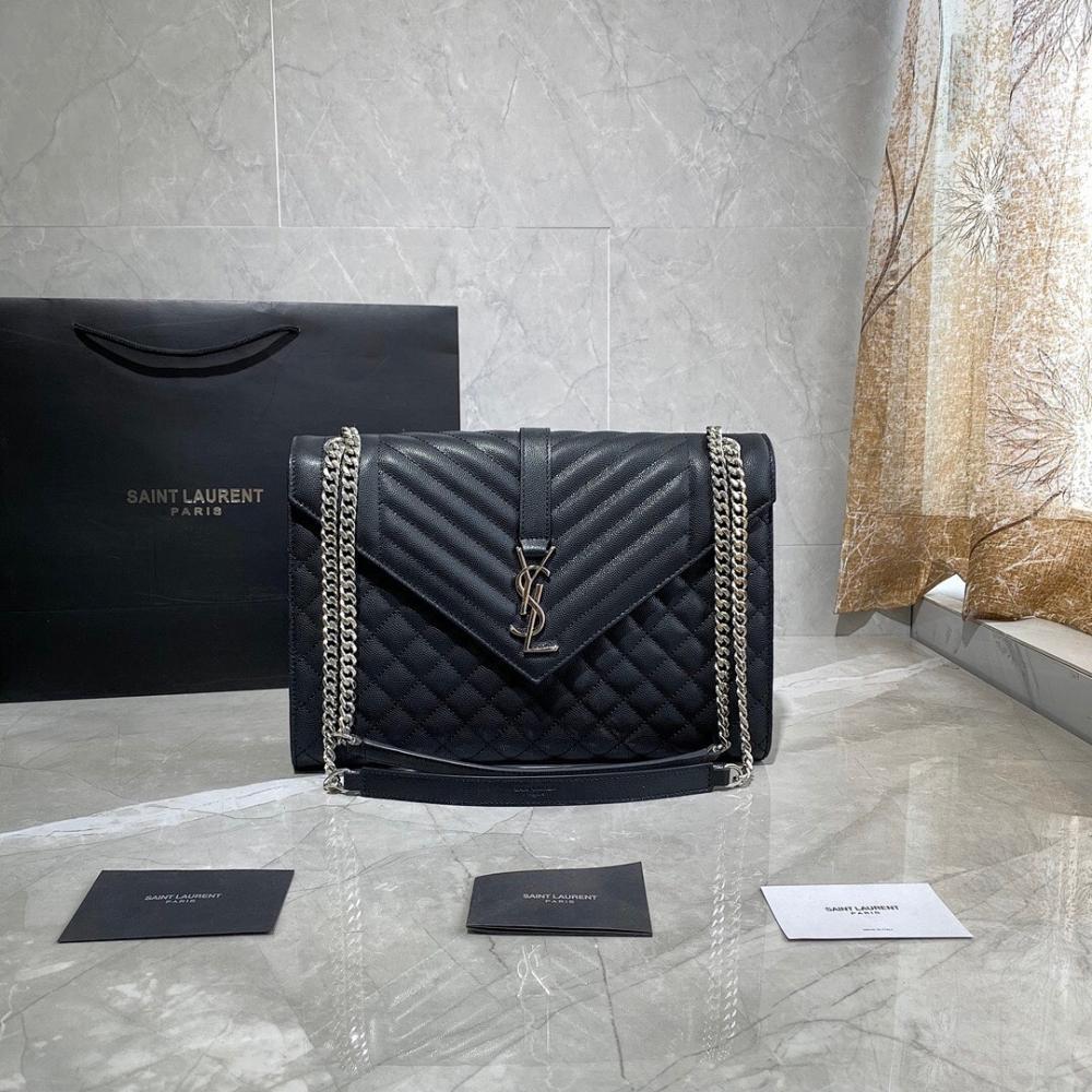 Elegant Premium Black Embroidered Leather Crossbody Bag