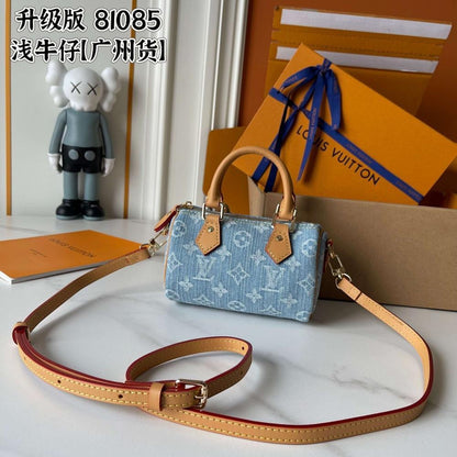 Speedy Denim Shoulder Bag