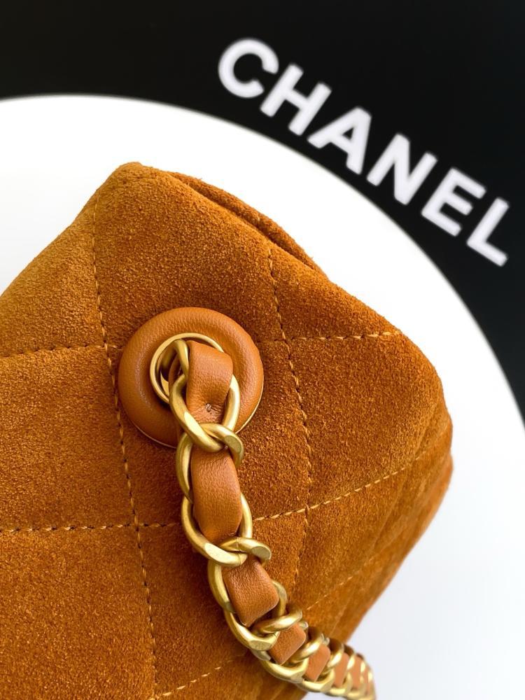 Alma Gold Suede Top Handle Bag