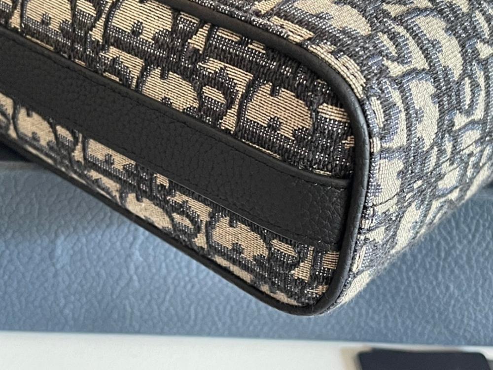 Modern Premium Black Printed Calfskin Shoulder Bag