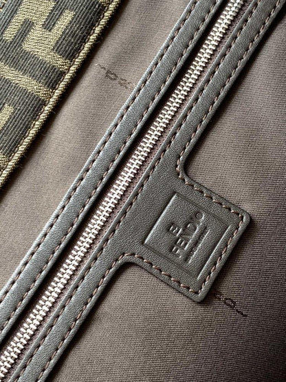 Silver Quilted Leather Shoulder Bag