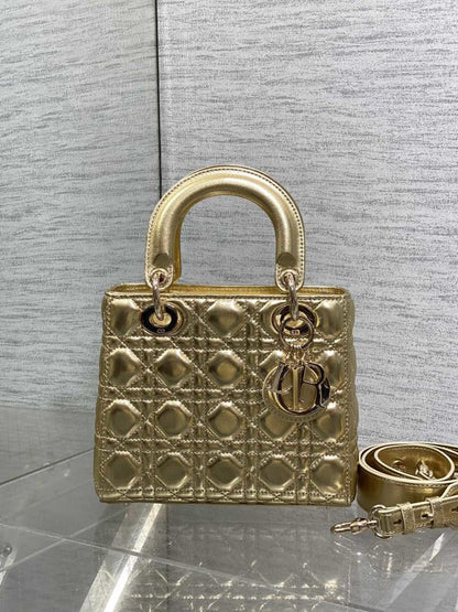 Refined Leather Top Handle Bag