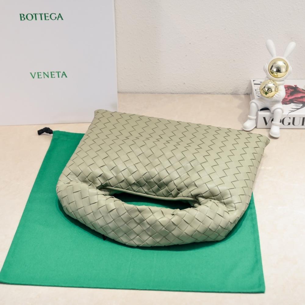 Woven Leather Top Handle Bag