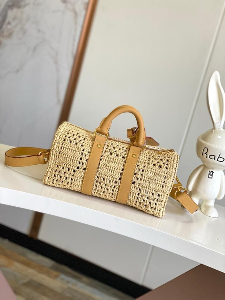 Luxury Elegant Woven Raffia Top Handle Bag – Special Edition