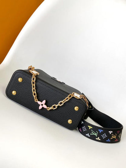 Calfskin Top Handle Bag