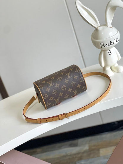 Speedy Monogram Leather Top Handle Bag