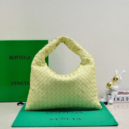 Woven Leather Top Handle Bag