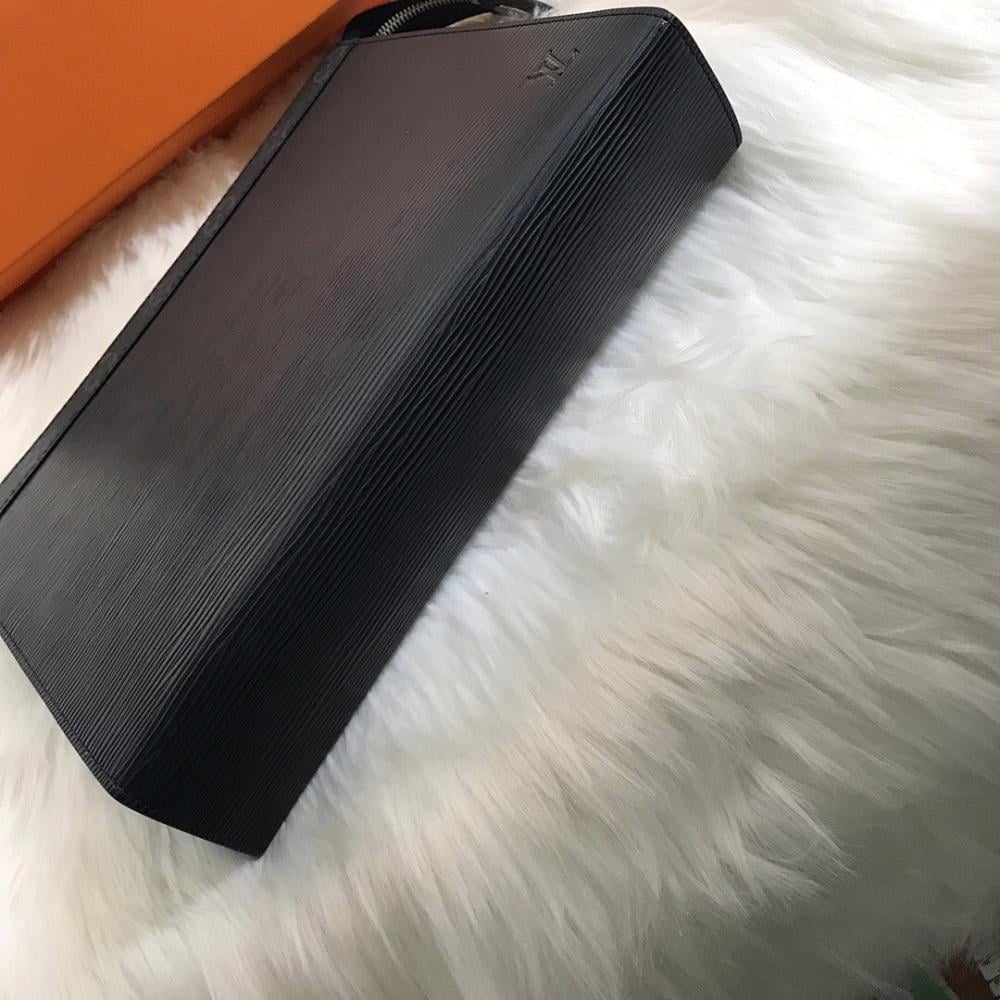 Italian-Inspired Luxury Black Leather Bag
