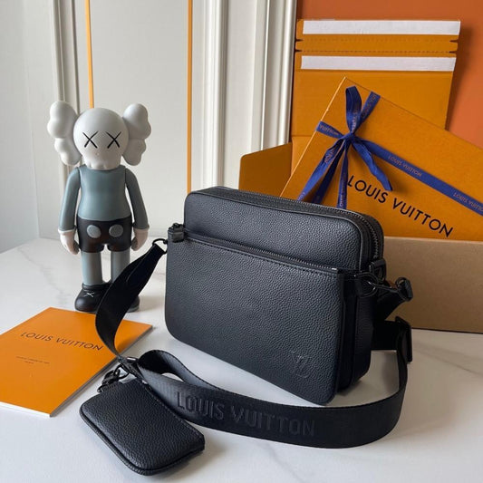 Modern Luxury Monogram Calfskin Shoulder Bag