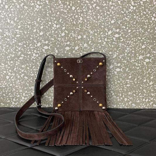 Alma Studded Leather Crossbody Bag