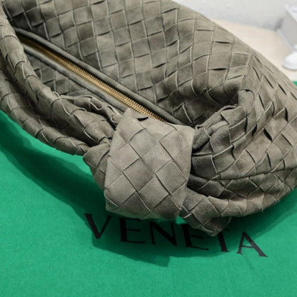 Woven Lambskin Top Handle Bag