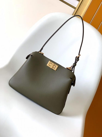 Leather Top Handle Bag
