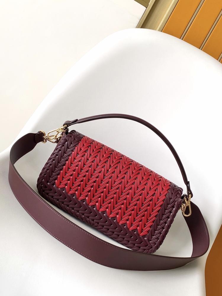Woven Leather Shoulder Bag