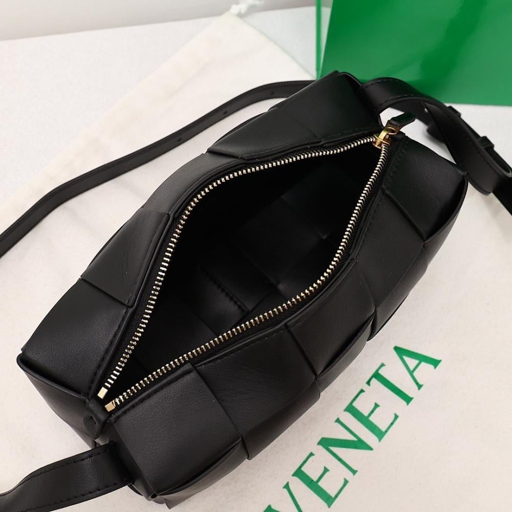 Modern Refined Woven Top Handle Bag