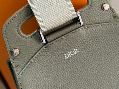 Classic Premium Green Quilted Calfskin Shoulder Bag