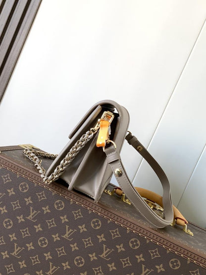 Leather Top Handle Bag