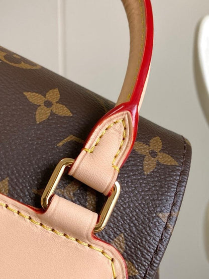 Italian-Inspired Stylish Leather Top Handle Bag