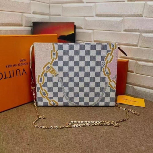 Stylish Refined Blue Printed Canvas Shoulder Bag