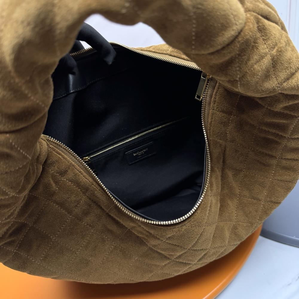 Suede Top Handle Bag
