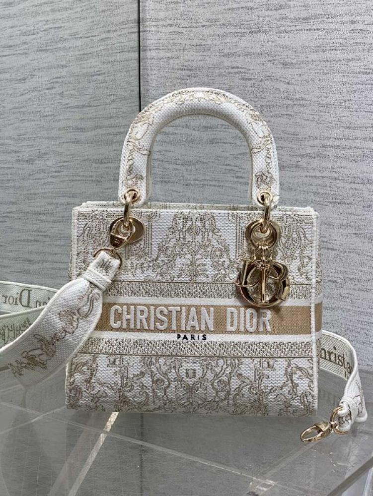 Gold Top Handle Bag