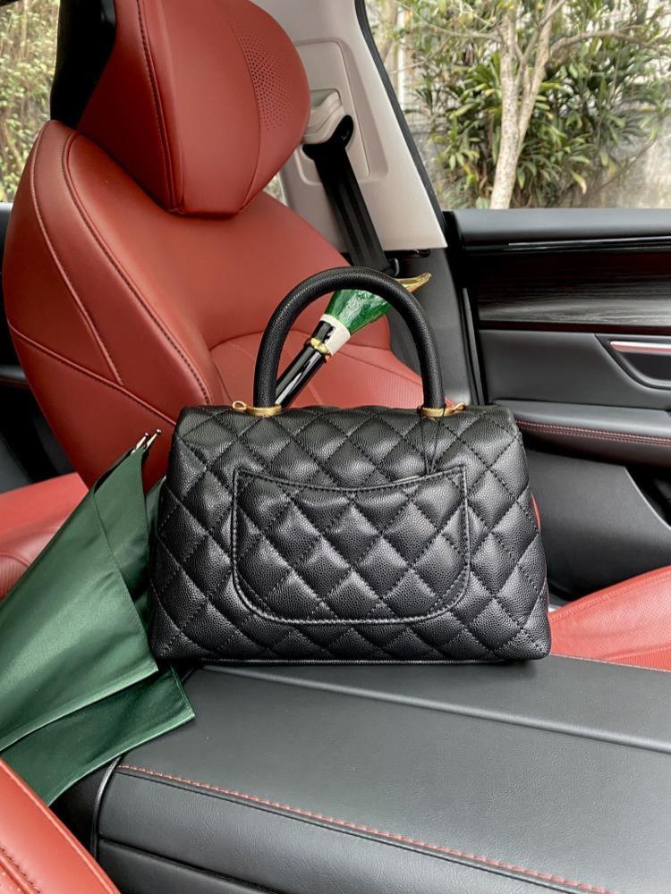 Leather Top Handle Bag